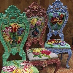 Bold Fabric Designs Colorful Chairs - Karbonix