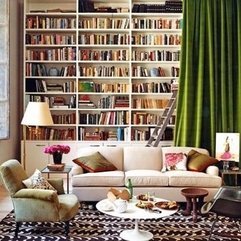 Bookshelves With Curtains Apartment Therapy - Karbonix