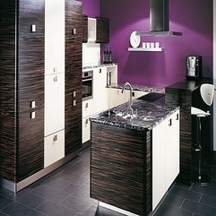 Brazilian Zebra Wood Purple Kitchen - Karbonix