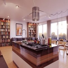 Breakfast Island Ideas Wooden Floor Ideas For Modern Kitchen - Karbonix
