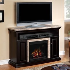 Brighton Electric Fireplace Media Console In Coffee Black 23MM1424 - Karbonix