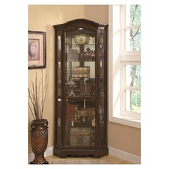 Brown Cabinets With Glass Elegant Dark - Karbonix