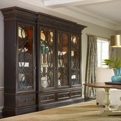 Brown Cabinets With Glass Pretty Dark - Karbonix