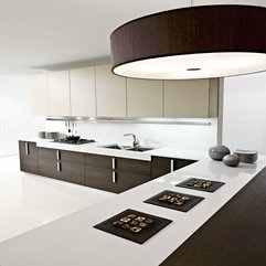 Best Inspirations : Brown Color Design Of Magika Kitchen By Pedini Modern White - Karbonix