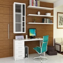 Brown Color Wooden Cool Home Office With Blue Chair By Lonshaft On Deviantart White And - Karbonix