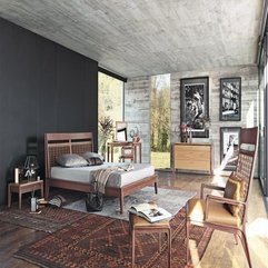 Brown Grey Bedroom Wooden Floor In Modern Style - Karbonix