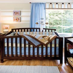 Brown Wooden Baby Nursery Bedroom Design Cute - Karbonix