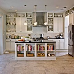 Cabinets In Kitchen With Bookcase Glass - Karbonix