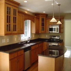 Cabinets In Kitchen With Hanging Lamp Glass - Karbonix