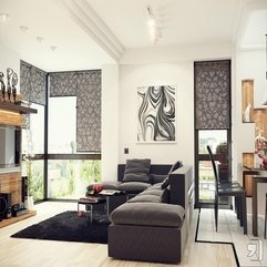 Calming Design Living Room Grey - Karbonix