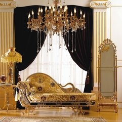 Candelier With Retro Sofa Vintage Mirror Shiny Gold - Karbonix