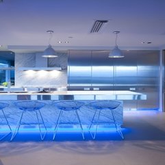 Captivating Modern Kitchen With Blue Color - Karbonix