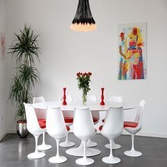 Casual Minimalist Dining Room Decorating Decorations - Karbonix