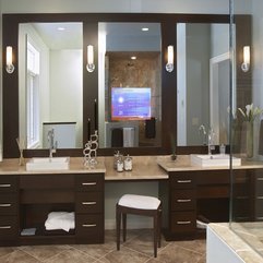 Best Inspirations : Ceramic Medicine Cabinet With Mirror Vanity Stool Set For Modern Bathroom - Karbonix