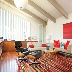 Chair With Red Room And White Ceiling Modern Eames - Karbonix