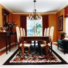 Charming Dining Room With Orange Wall Paint Ideas Exclusive - Karbonix