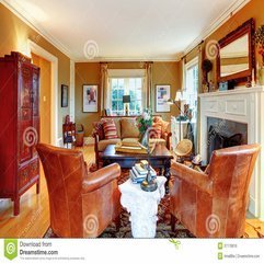 Best Inspirations : Charming Family Room With Old Style Furniture And Fireplace - Karbonix