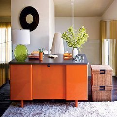 Best Inspirations : Charming Modern Office With Orange Color - Karbonix
