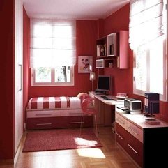 Best Inspirations : Charming Red Rooms Color Themes With Chic Red Single Beds Two - Karbonix