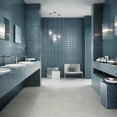 Best Inspirations : Charming White Mosaic Porcelain Bathroom Floor Tile Ideas With - Karbonix