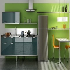 Best Inspirations : Chic And Stylish Modern Modern Kitchen With Green Color - Karbonix