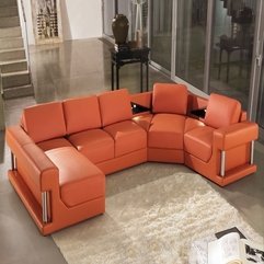 Chic Ideas Modern Office With Orange Color - Karbonix