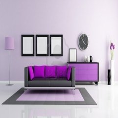 Chic Purple Living Room - Karbonix