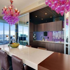 Best Inspirations : Chic Purple Pink Chandelier Dining Table Kitchen Apartment In - Karbonix