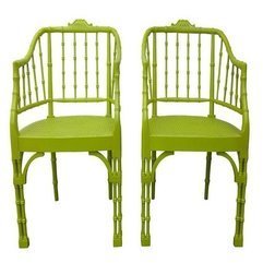 Chinese Chippendale Chair Full Green - Karbonix