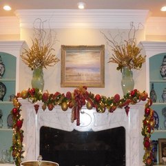 Christmas Decoration Fireplace Mantel - Karbonix