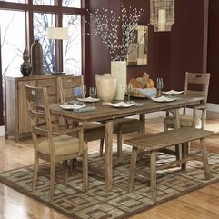 Classic Natural Dining Room Furniture Oak Set With Bench Coosyd - Karbonix