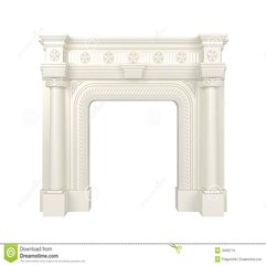 Classic White Fireplace Stock Images Image 18456114 - Karbonix