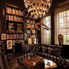 Classy Style Custom Home Library - Karbonix