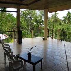 Clean Hardwood Ceramic Composition For Open Air Balcony Looks Cool - Karbonix