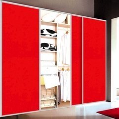 Closet Door Red Sliding - Karbonix