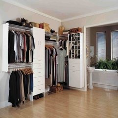 Closet With Wooden Floor Modern Walk - Karbonix