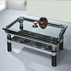 Best Inspirations : Coffee Glass Table With Charming Ornament Rectangular Contemporary - Karbonix