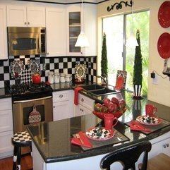 Best Inspirations : Color Combination Of Red Black For Kitchen Design Idea Looks Cool - Karbonix