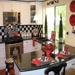 Color Combination Of Red Black For Kitchen Design Idea Looks Cool - Karbonix