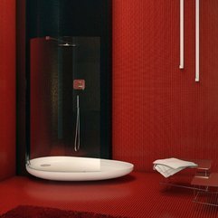 Color Combo For Bathroom Decoration By Danelon Meroni Red Black - Karbonix