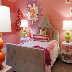 Colors Bedroom With Flower Design Interior Paint - Karbonix