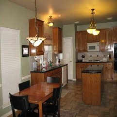 Colors With Oak Cabinets With Decorative Lighting Kitchen Paint - Karbonix