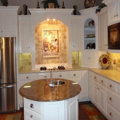 Best Inspirations : Colors With White Cabinets With Round Countertop Kitchen Paint - Karbonix