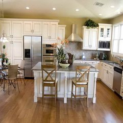 Colors With White Cabinets With Wooden Chairs Kitchen Paint - Karbonix