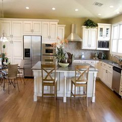 Best Inspirations : Colors With White Cabinets With Wooden Chairs Kitchen Paint - Karbonix