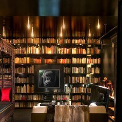 Combination Of Library Living Room Looks Elegant - Karbonix