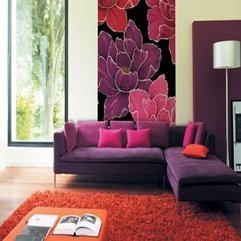 Comfortable Pink Living Room Idea Color Setting Of Home Nallau - Karbonix