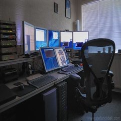 Best Inspirations : Computer Working Room Design With Multi Screens - Karbonix