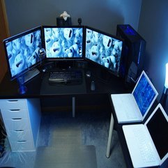 Best Inspirations : Computer Working Room Setup Interior Ikea Desk - Karbonix