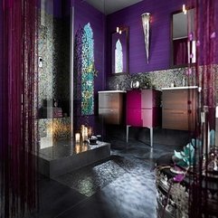 Best Inspirations : Contemporary Bathroom Decorating Ideas Amazing Purple - Karbonix